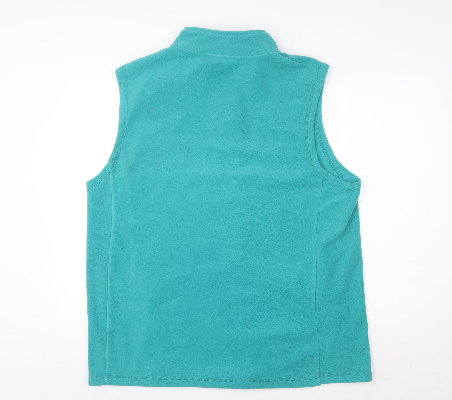 Cotton Traders Women's Green Fleece Zip Waistcoat XL Casual Bodywarmer