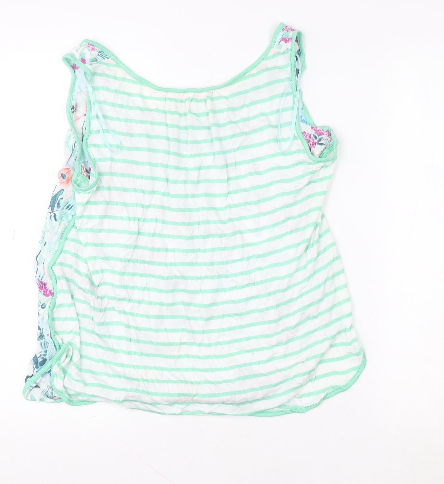 Joules Womens Multicoloured Floral Cotton Tank Top Size 14