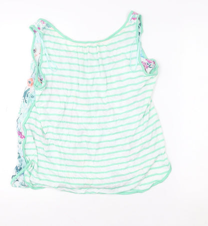 Joules Womens Multicoloured Floral Cotton Tank Top Size 14