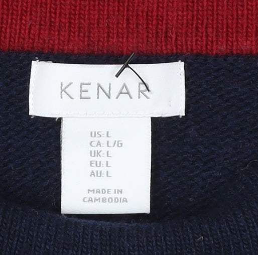 Womens UK Size L Kenar Multicoloured Pullover Jumper
