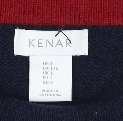 Womens UK Size L Kenar Multicoloured Pullover Jumper