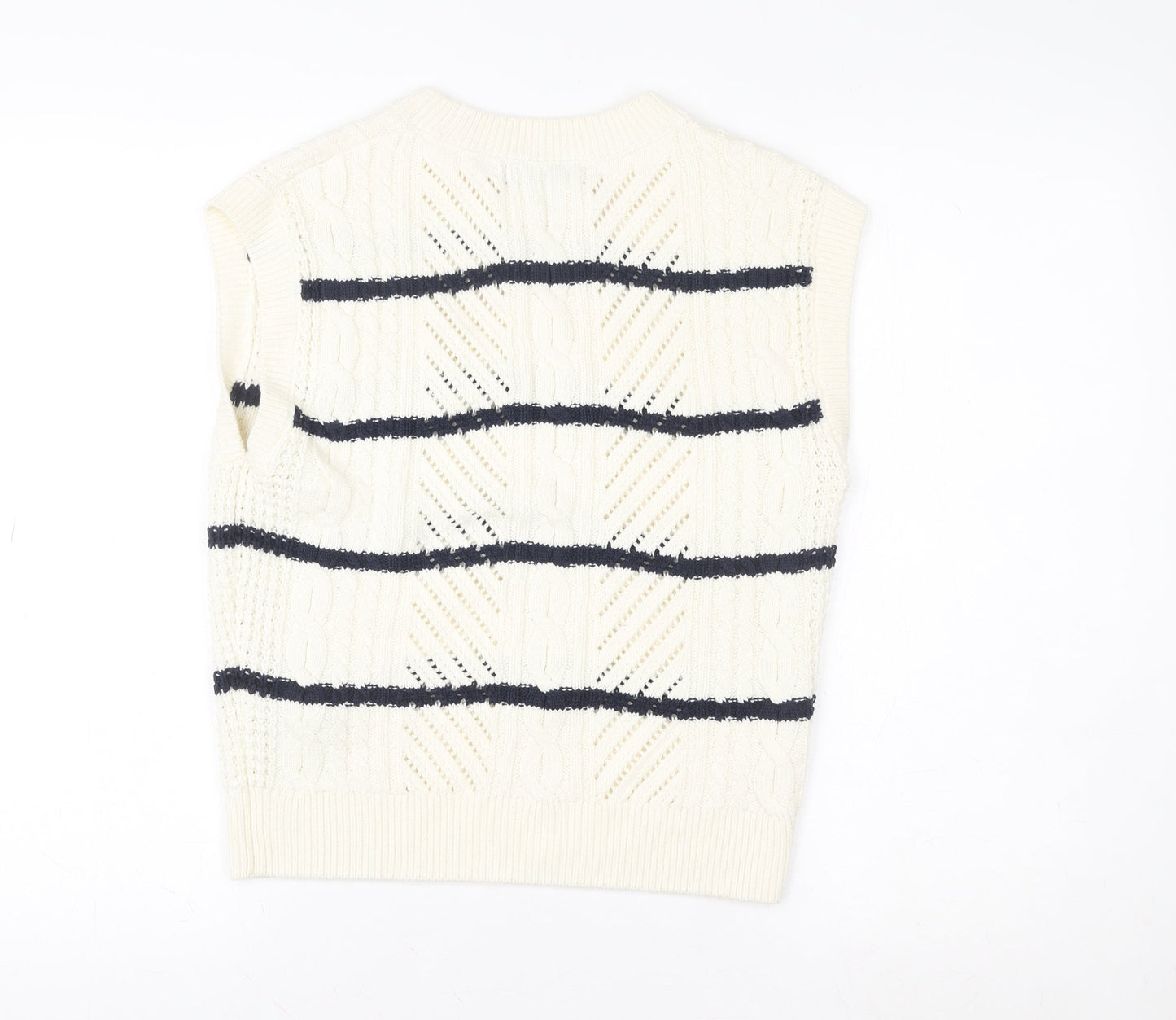 Womens UK Size S Marks and Spencer Ivory Vest Jumper