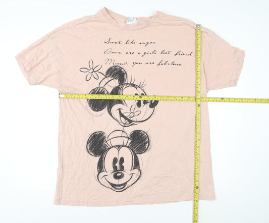 Primark Disney Women Pink Minnie Mouse T-Shirt Nightshirt L