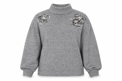 Womens UK Size 12 F&F Grey Pullover Sweatshirt