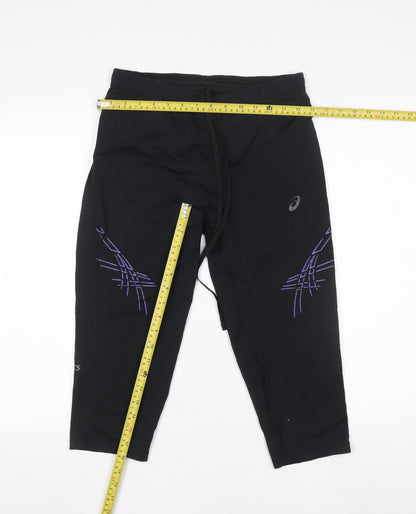 Asics Womens Black XL Jogger Activewear Trousers 84% Polyamide 16% Elastane