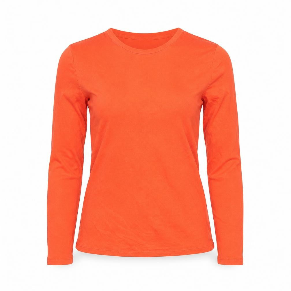 Womens UK Size 8 Marks and Spencer Orange Basic T-Shirt