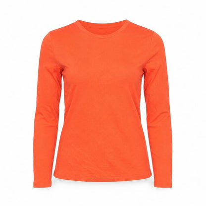 Womens UK Size 8 Marks and Spencer Orange Basic T-Shirt