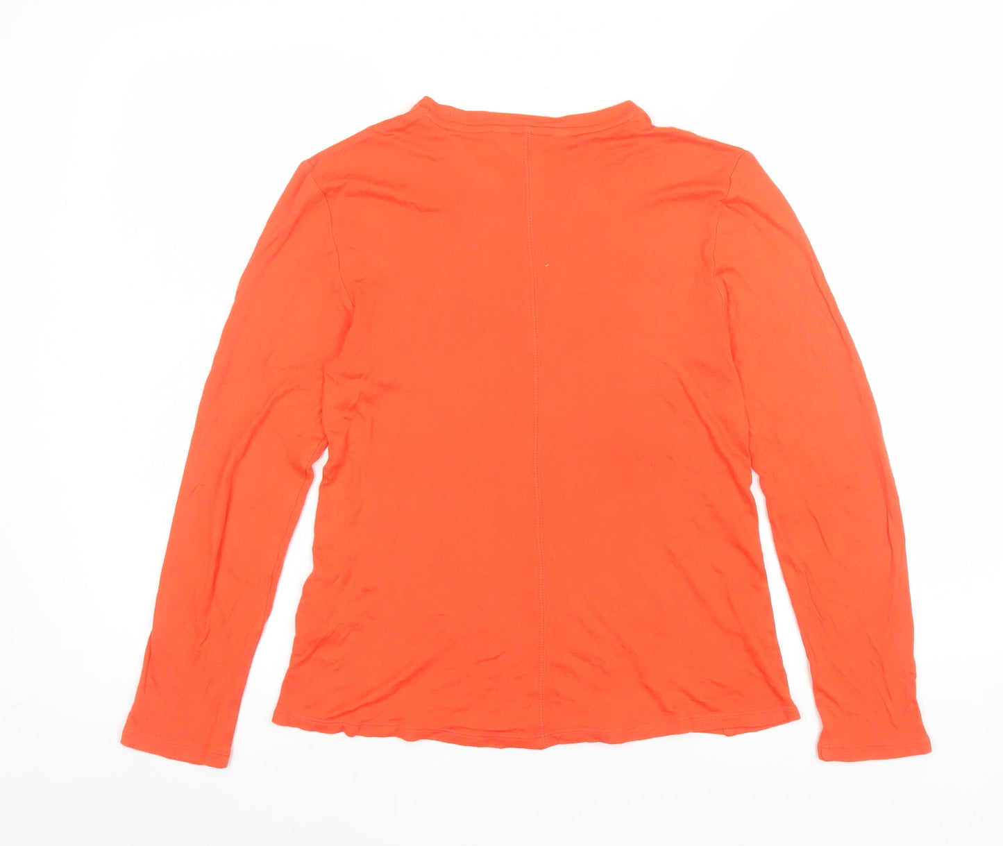 Womens UK Size 8 Marks and Spencer Orange Basic T-Shirt