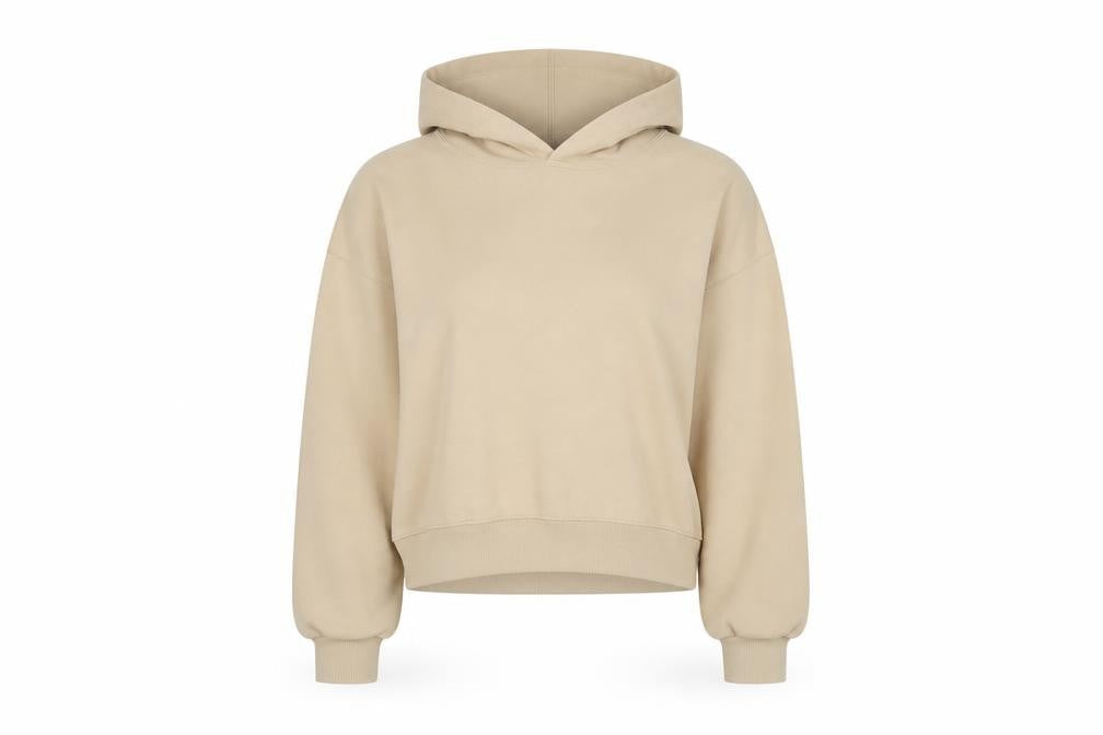 Womens UK Size 12 Stradivarius Beige Pullover Hoodie