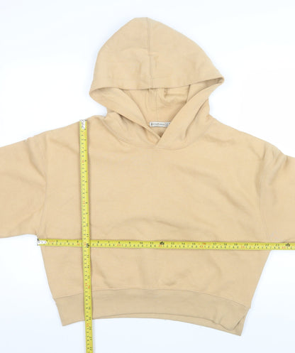 Womens UK Size 12 Stradivarius Beige Pullover Hoodie