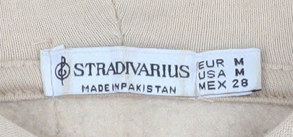 Womens UK Size 12 Stradivarius Beige Pullover Hoodie