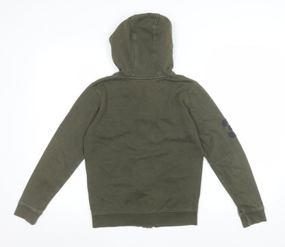 Boys UK Size 9-10 Years U.S. Polo Assn. Green Full Zip Hoodie