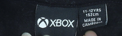 Boys UK Size 11-12 Years Xbox Black Pullover Hoodie
