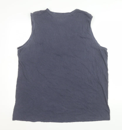 Queens of the Stone Age Men's Black 2XL Sleeveless Band T-Shirt