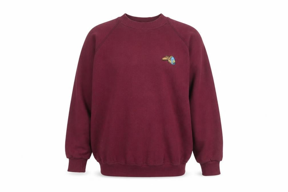 Mens UK Size M JERZEES Red Pullover Sweatshirt