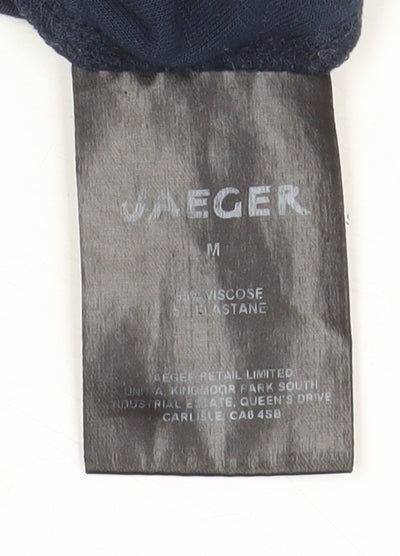 Jaeger Women's Blue 3/4 Sleeve Basic Blouse Size M