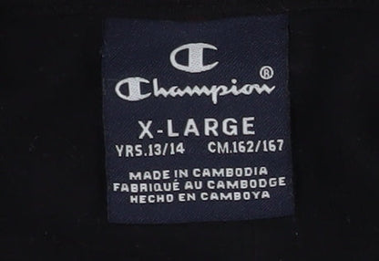 Boys UK Size 13-14 Years Champion Black Pullover Hoodie