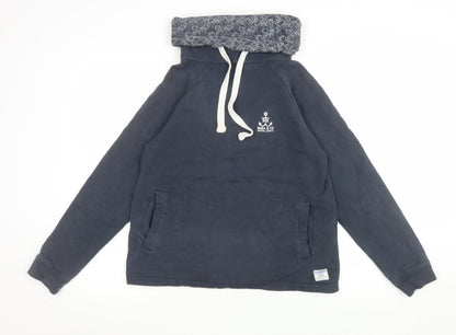 Womens UK Size 8 Quba & Co Blue Pullover Hoodie