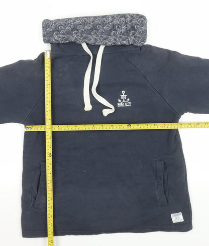 Womens UK Size 8 Quba & Co Blue Pullover Hoodie