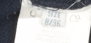 Womens UK Size 8 Quba & Co Blue Pullover Hoodie