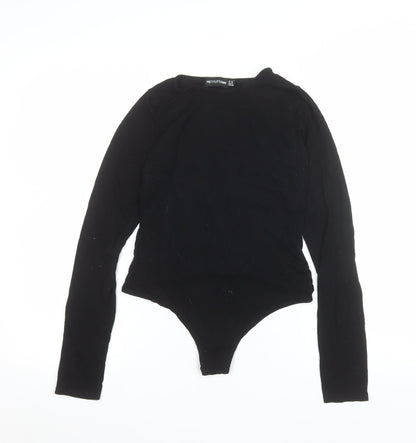PrettyLittleThing Women's Black Long Sleeve Bodysuit Size 10