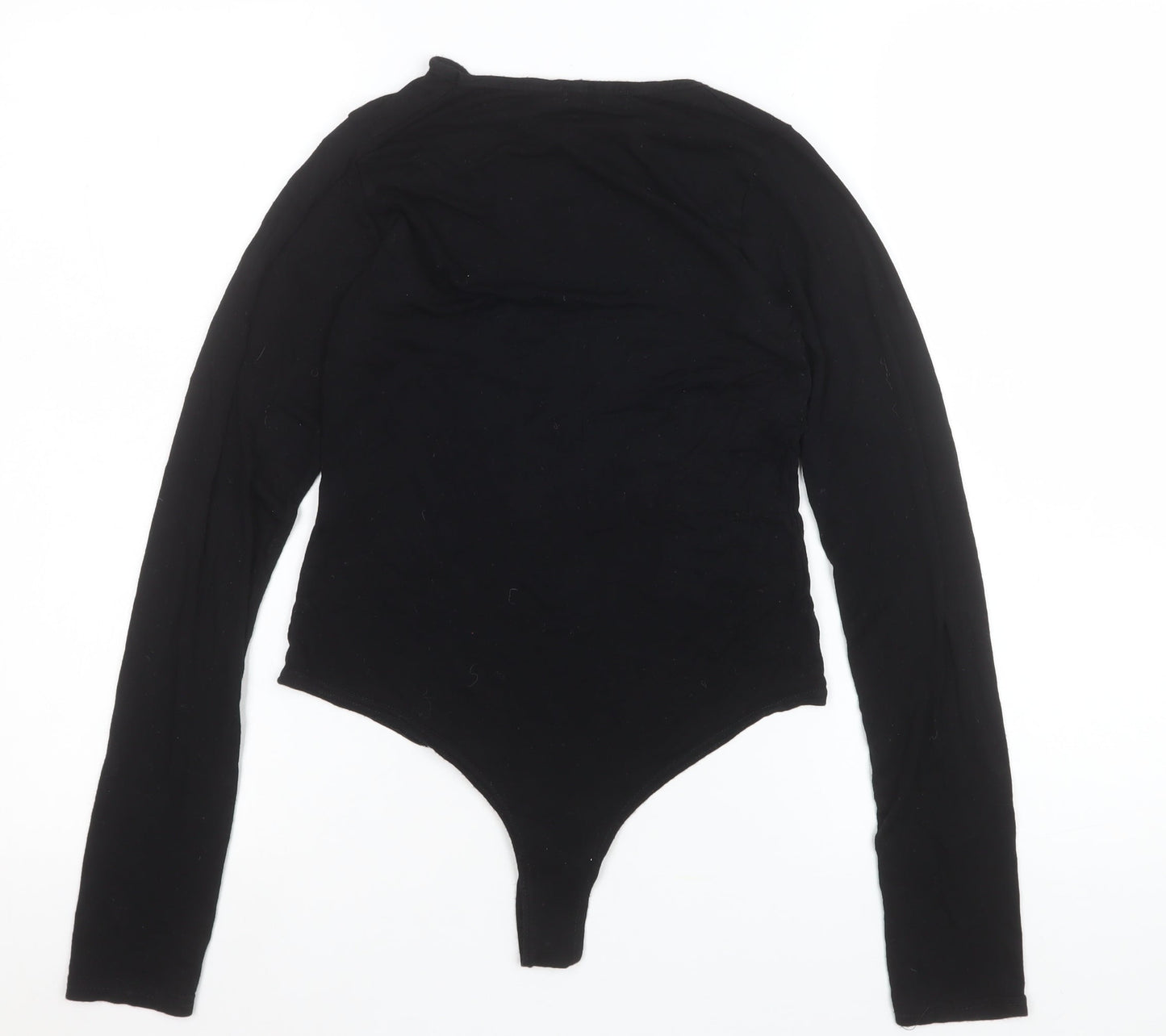 PrettyLittleThing Women's Black Long Sleeve Bodysuit Size 10