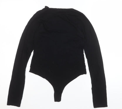 PrettyLittleThing Women's Black Long Sleeve Bodysuit Size 10