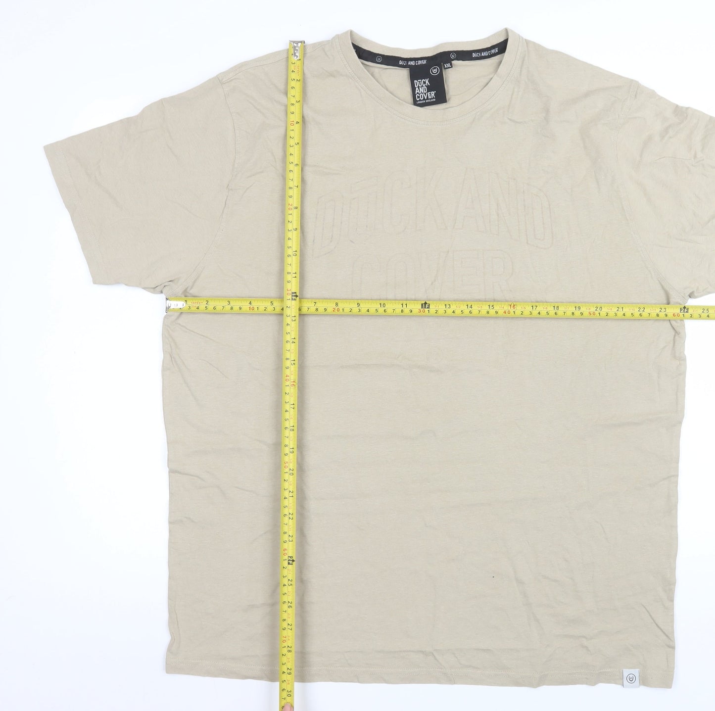 Duck and Cover Women’s Beige 2XL Cotton Short Sleeve T-Shirt