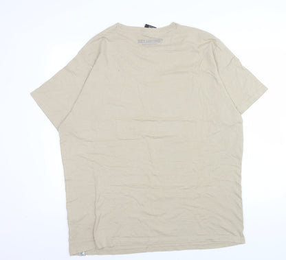 Duck and Cover Women’s Beige 2XL Cotton Short Sleeve T-Shirt