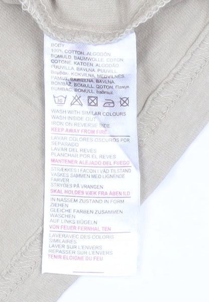 Duck and Cover Women’s Beige 2XL Cotton Short Sleeve T-Shirt