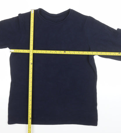Mens UK Size 22 Marks and Spencer Blue  T-Shirt