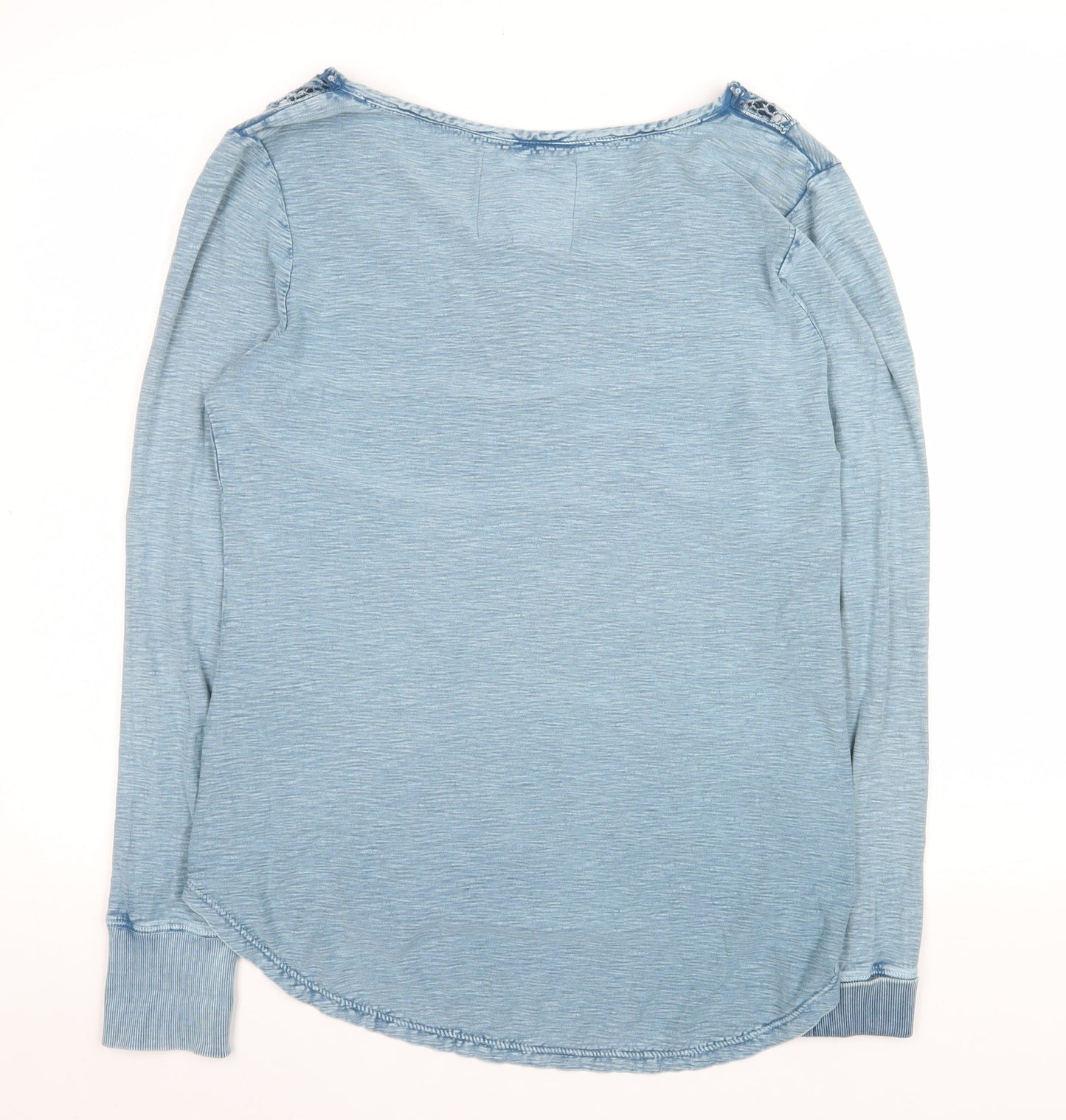 Falmer Heritage Women’s Blue Embroidered Cotton Long Sleeve Blouse Size 12