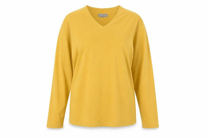 Womens UK Size L Freshwear Yellow Basic T-Shirt