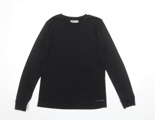 Campri Women's Black Size 10 Long Sleeve Base Layer Top