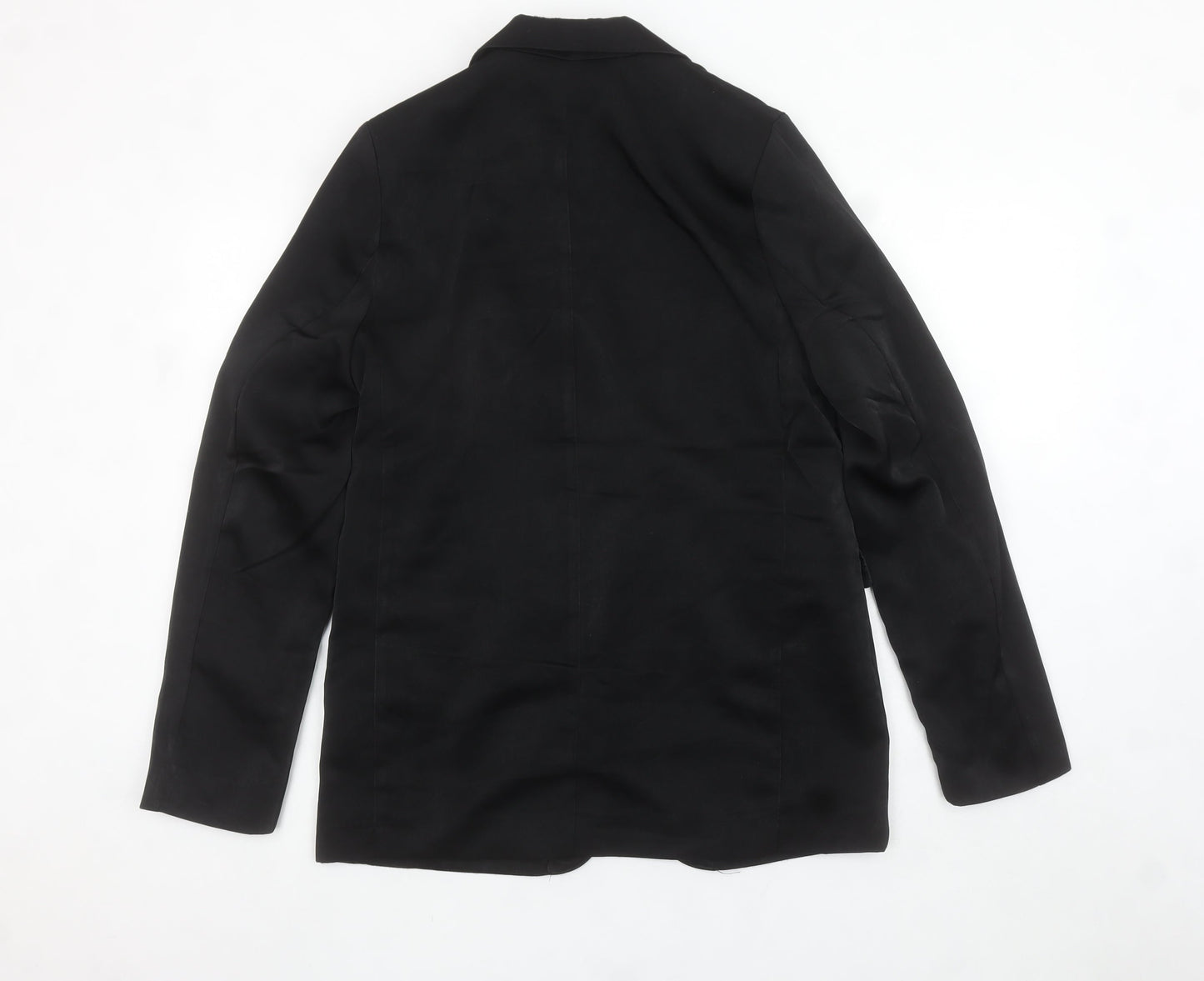 H&M Women’s Black Blazer Jacket Size UK 14+ Classic Single-Breasted