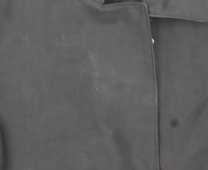 Womens UK Size S Zara Black Overcoat