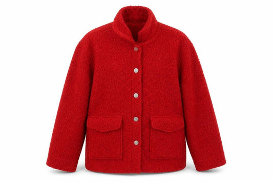 Womens UK Size 12 Papaya Red Basic Jacket