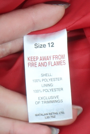 Womens UK Size 12 Papaya Red Basic Jacket