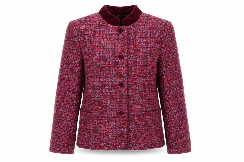 Womens UK Size 10 Penny Plain Regular Red Suit Jacket