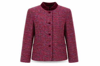 Womens UK Size 10 Penny Plain Regular Red Suit Jacket