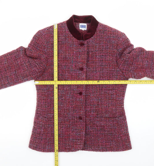 Womens UK Size 10 Penny Plain Regular Red Suit Jacket
