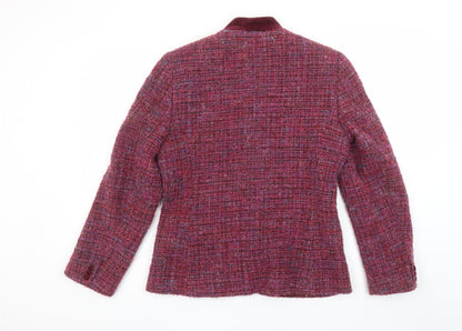 Womens UK Size 10 Penny Plain Regular Red Suit Jacket
