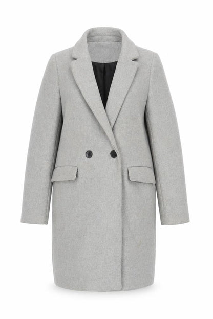 Womens UK Size XS Zara Grey Overcoat