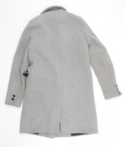 Womens UK Size XS Zara Grey Overcoat