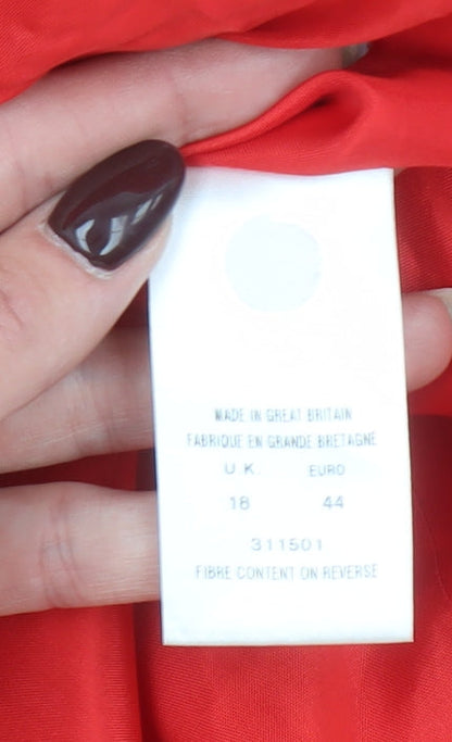 Womens UK Size 16 Alexon Regular Red Suit Jacket