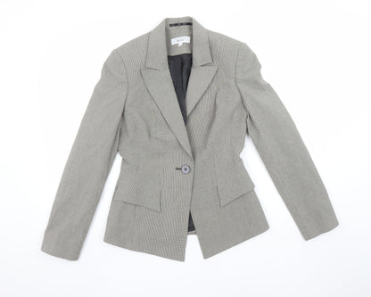 Next Women’s Grey Houndstooth Tailored Suit Jacket Size 6