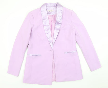 Womens UK Size S Amy Lynn Regular Purple Blazer