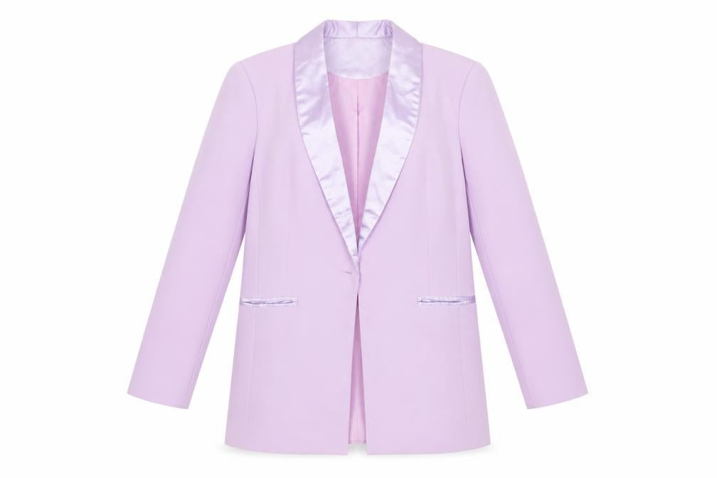 Womens UK Size S Amy Lynn Regular Purple Blazer