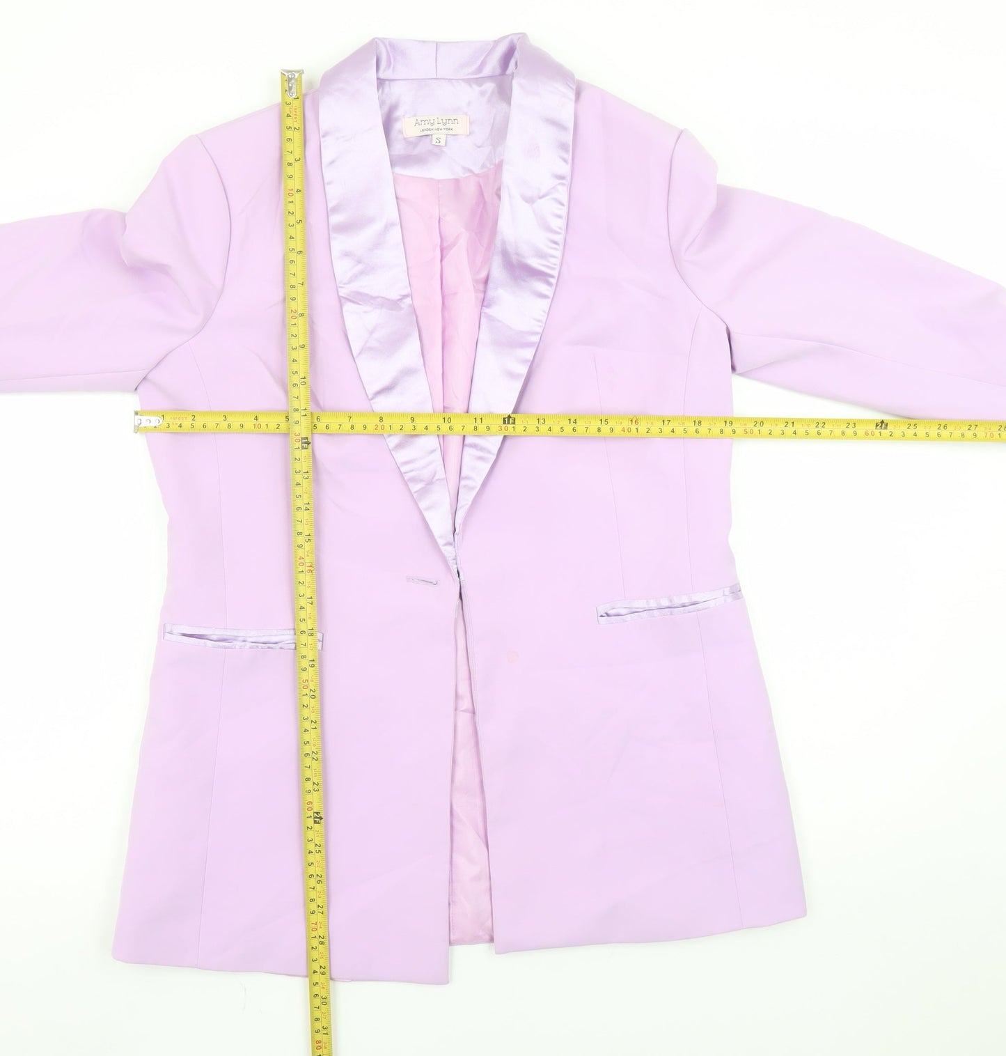 Womens UK Size S Amy Lynn Regular Purple Blazer