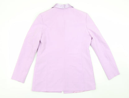 Womens UK Size S Amy Lynn Regular Purple Blazer
